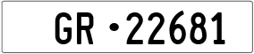 Trailer License Plate